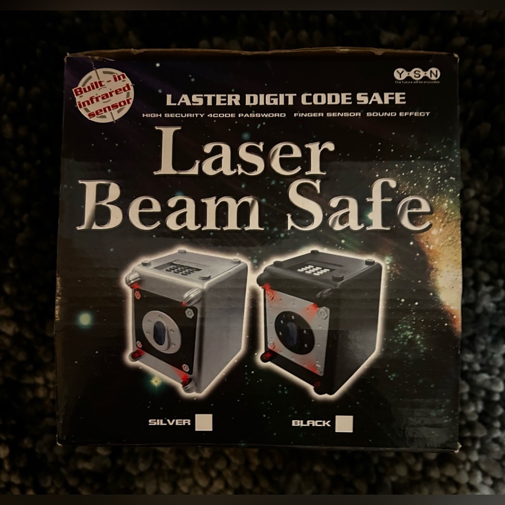 Never Used *Working* Laser Beam Safe with Finger Sensor Digital Code